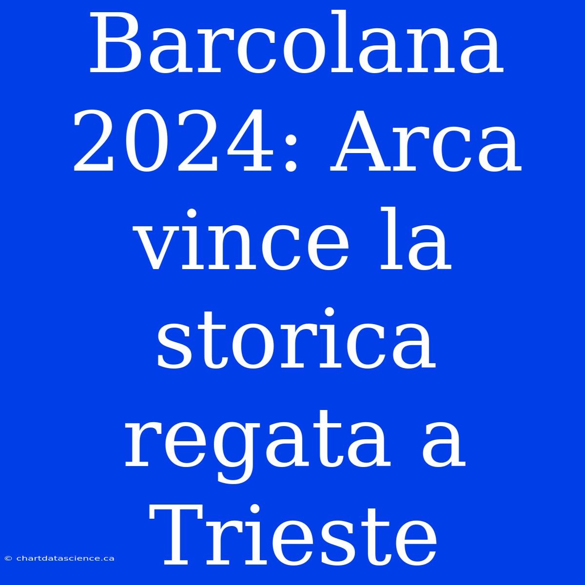 Barcolana 2024: Arca Vince La Storica Regata A Trieste