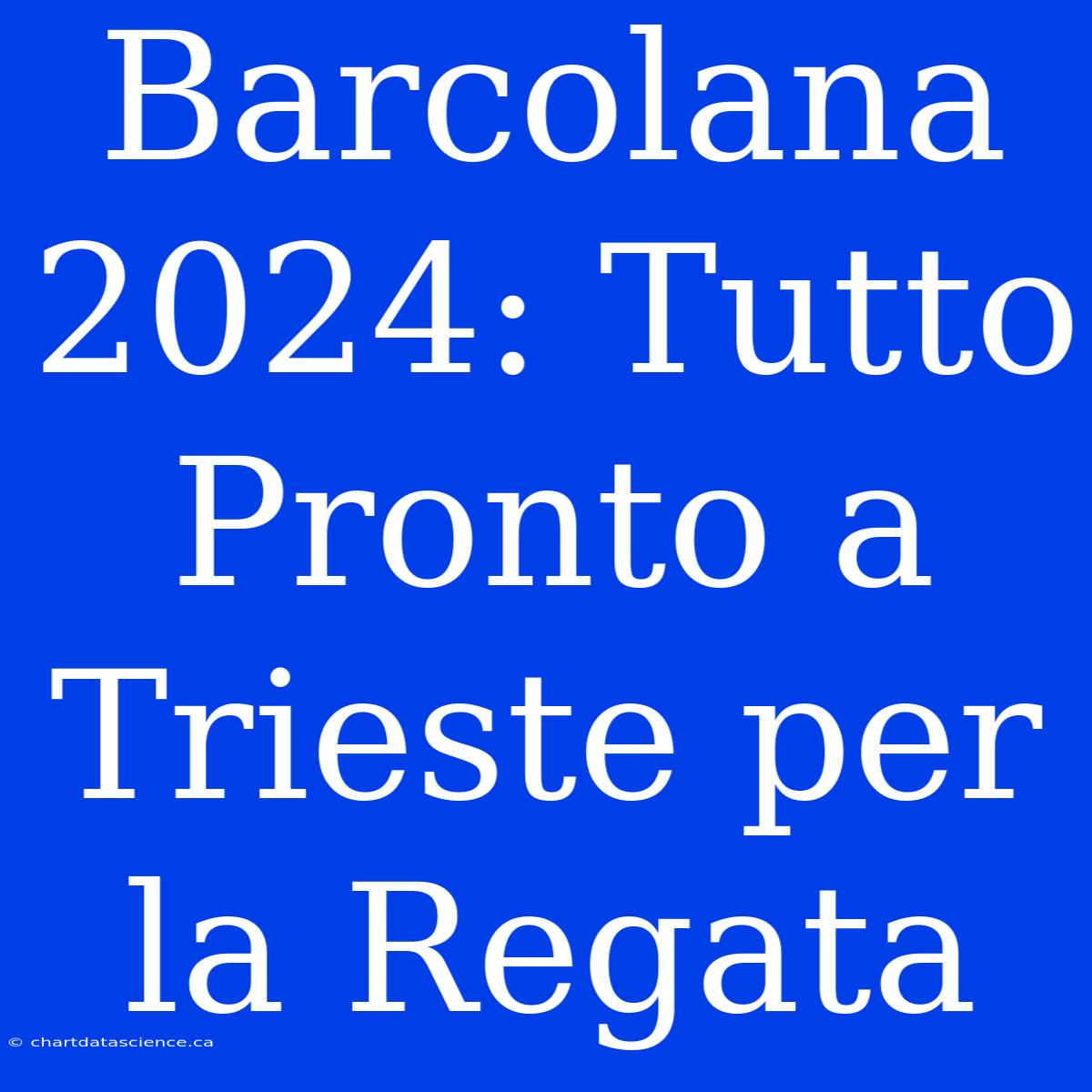 Barcolana 2024: Tutto Pronto A Trieste Per La Regata