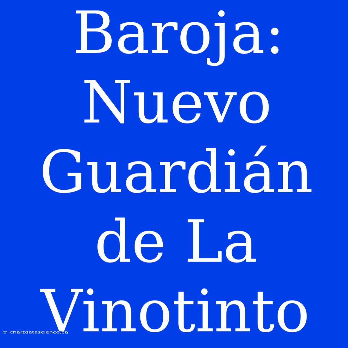 Baroja: Nuevo Guardián De La Vinotinto