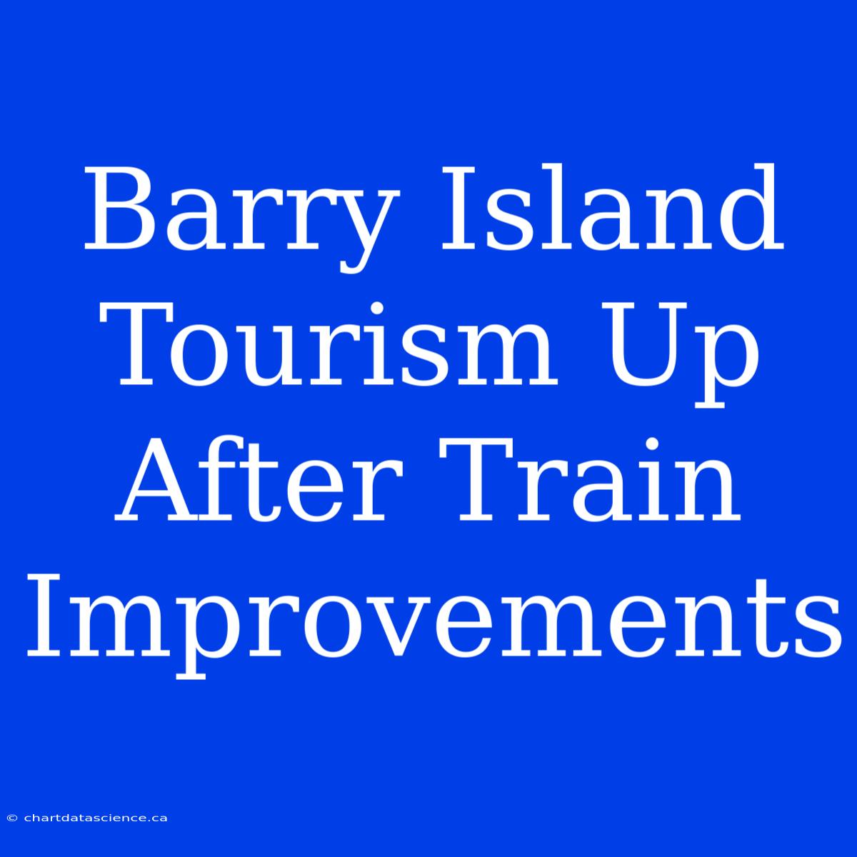 Barry Island Tourism Up After Train Improvements