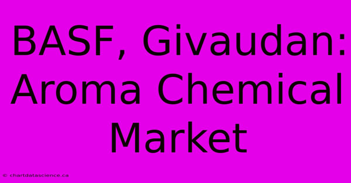 BASF, Givaudan: Aroma Chemical Market