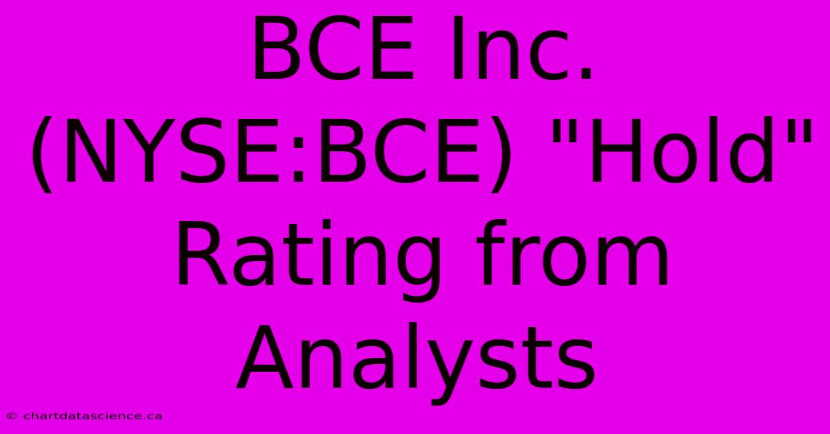 BCE Inc. (NYSE:BCE) 