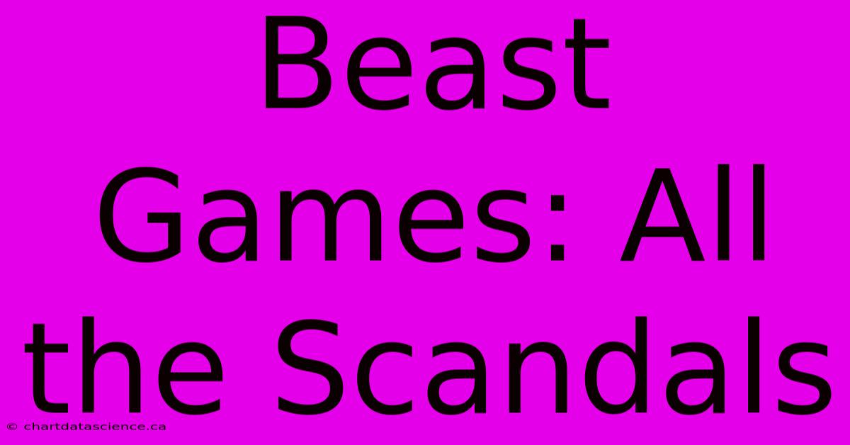 Beast Games: All The Scandals