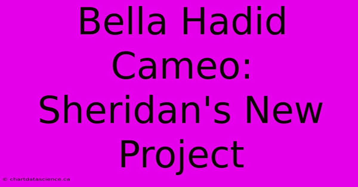 Bella Hadid Cameo: Sheridan's New Project