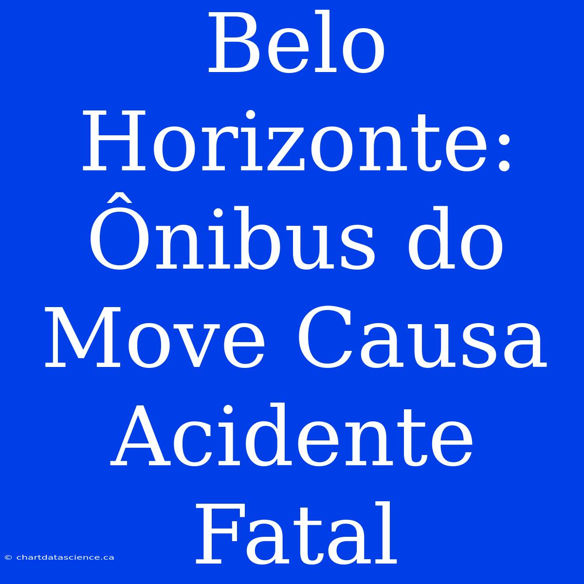 Belo Horizonte: Ônibus Do Move Causa Acidente Fatal