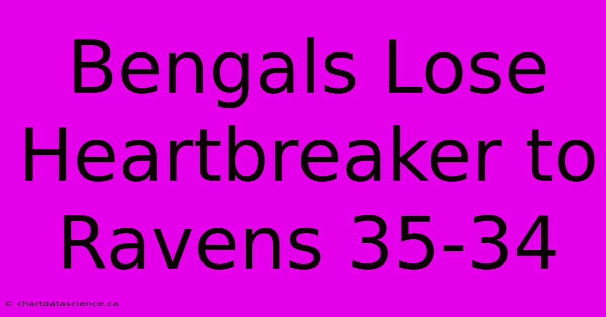 Bengals Lose Heartbreaker To Ravens 35-34