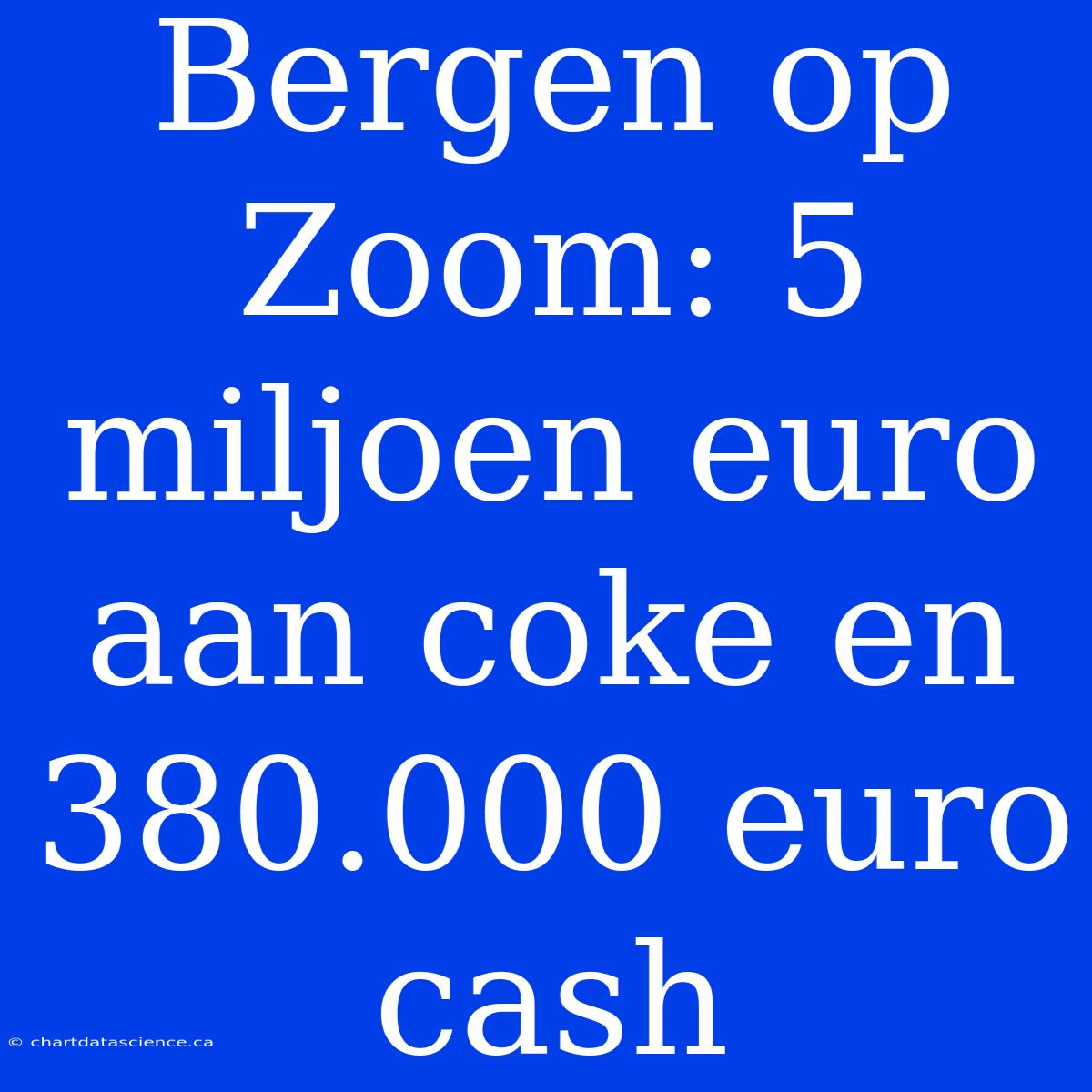 Bergen Op Zoom: 5 Miljoen Euro Aan Coke En 380.000 Euro Cash