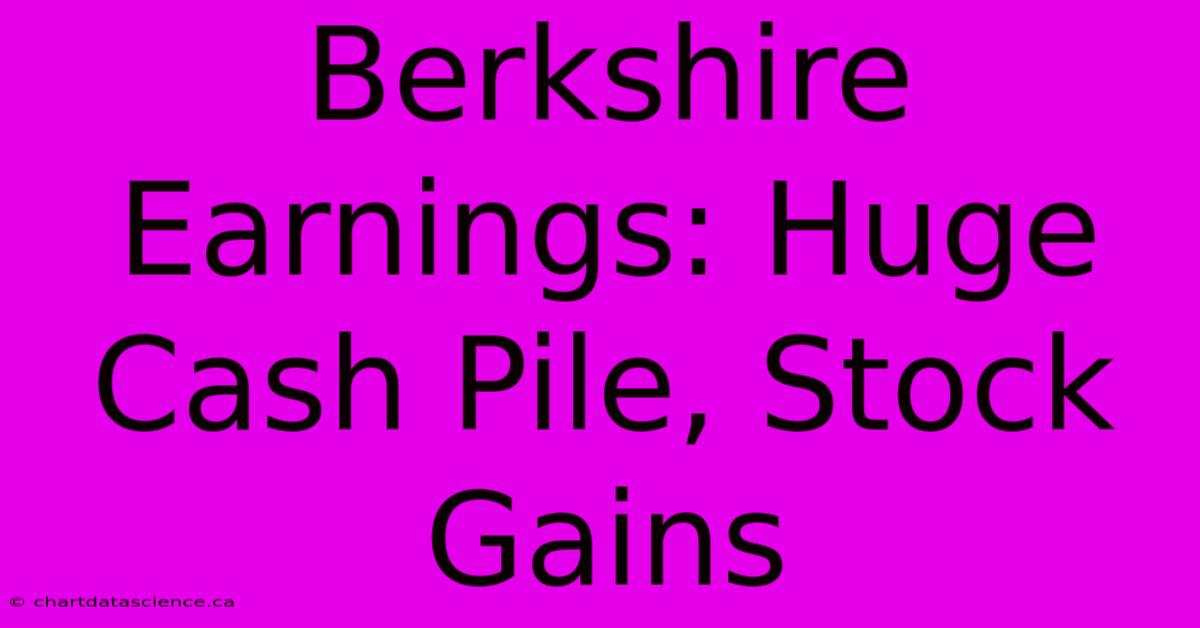 Berkshire Earnings: Huge Cash Pile, Stock Gains