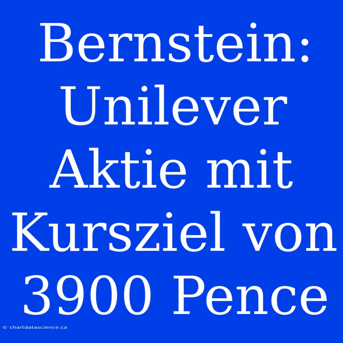 Bernstein: Unilever Aktie Mit Kursziel Von 3900 Pence