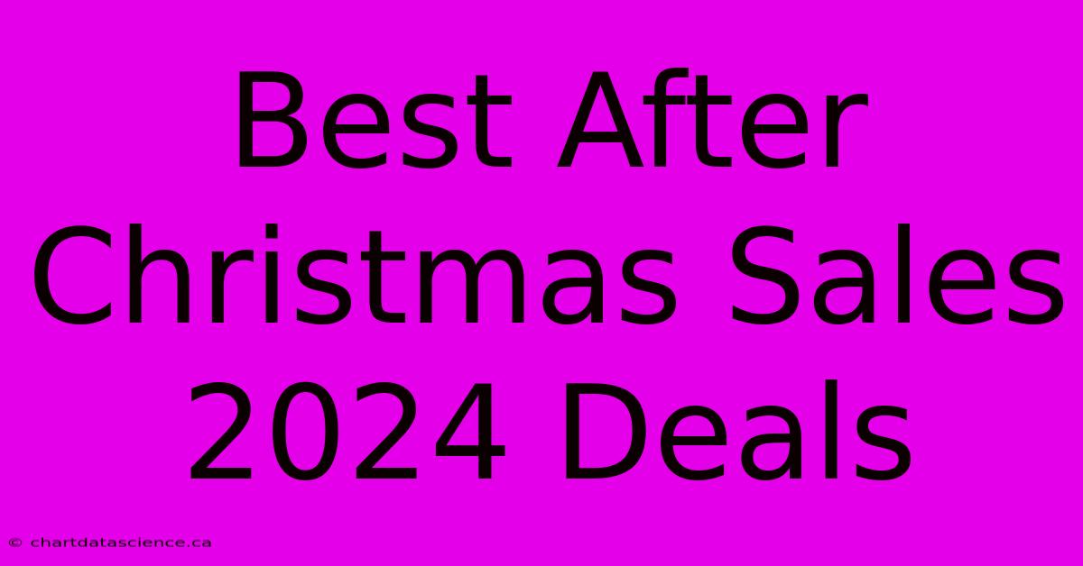 Best After Christmas Sales 2024 Deals