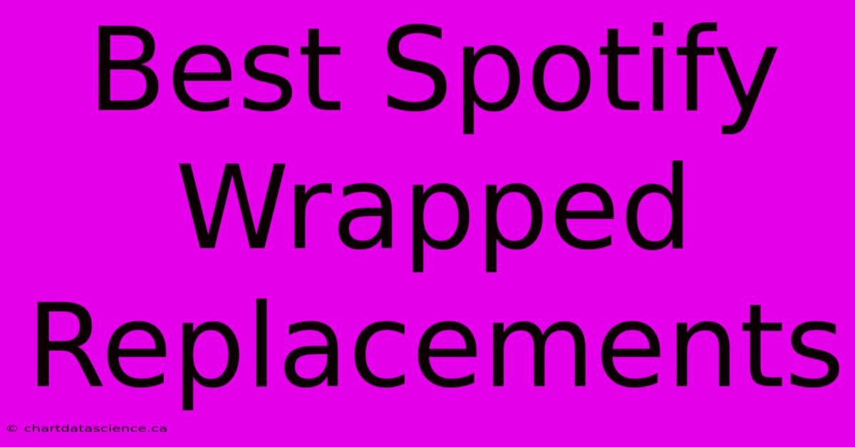 Best Spotify Wrapped Replacements