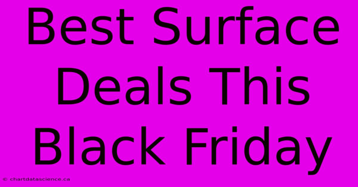 Best Surface Deals This Black Friday