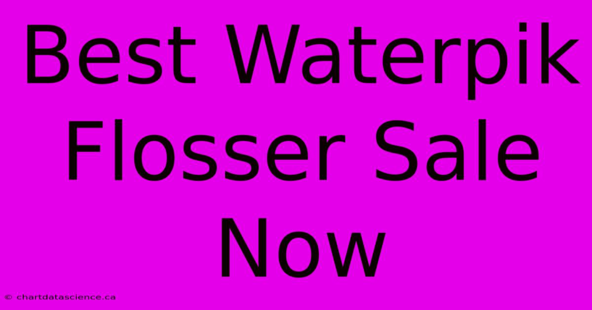 Best Waterpik Flosser Sale Now