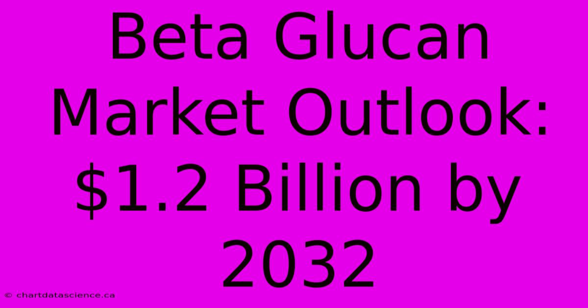 Beta Glucan Market Outlook: $1.2 Billion By 2032 