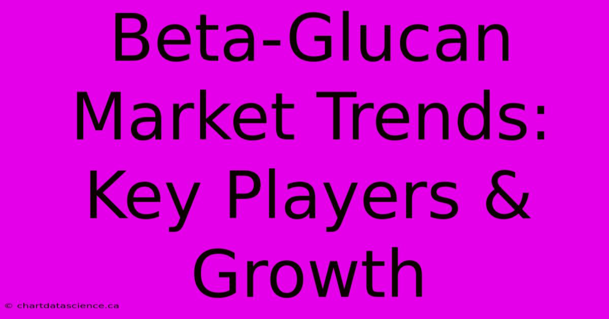 Beta-Glucan Market Trends: Key Players & Growth