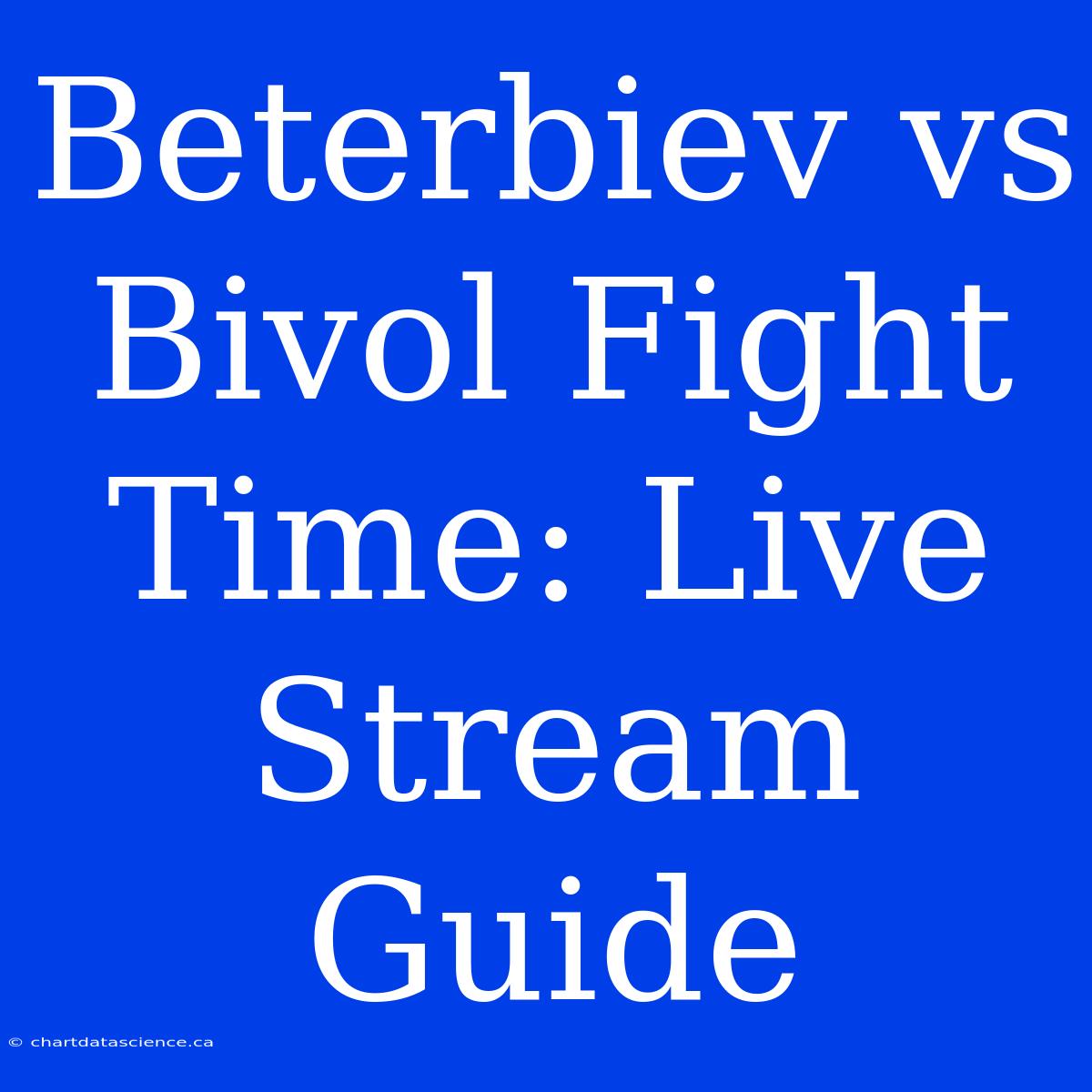 Beterbiev Vs Bivol Fight Time: Live Stream Guide