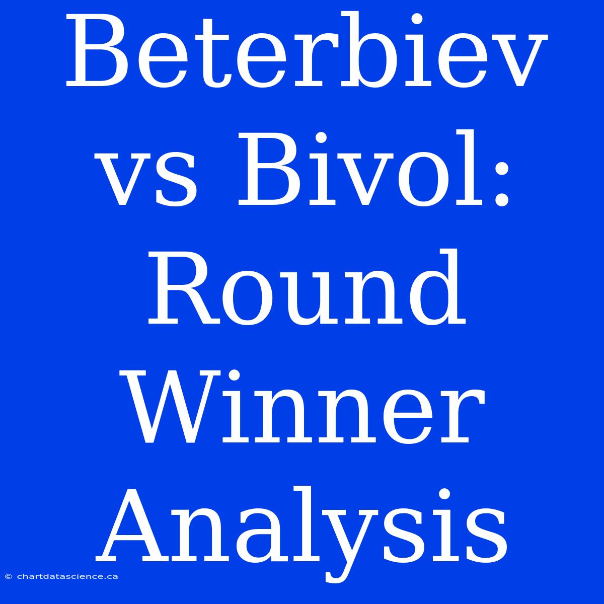 Beterbiev Vs Bivol: Round Winner Analysis