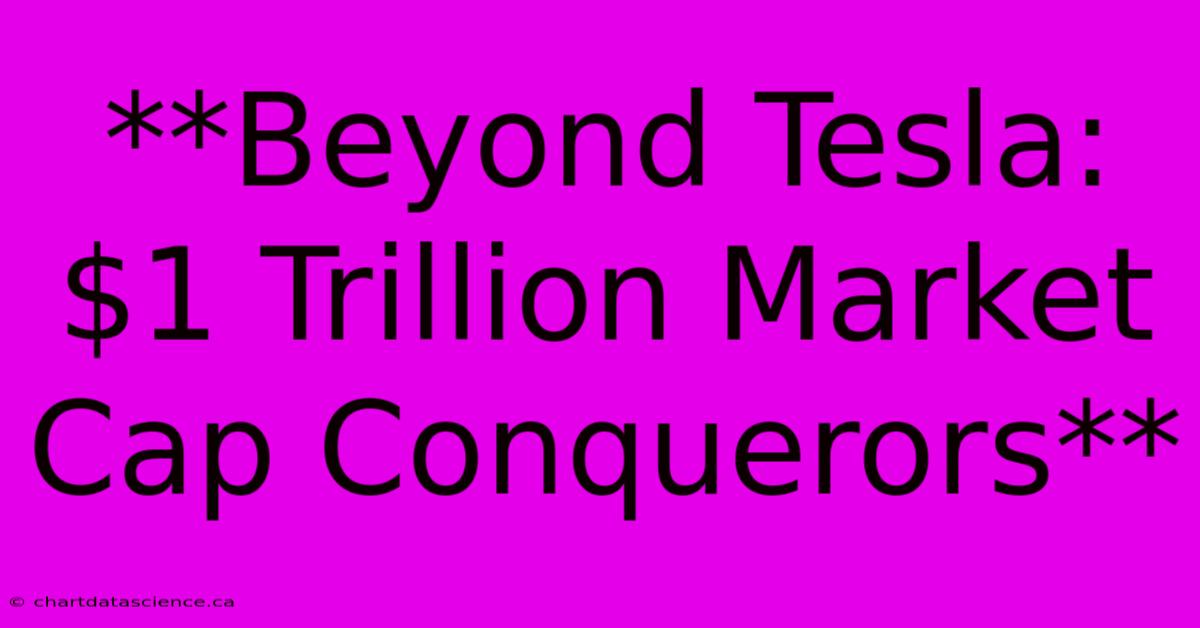 **Beyond Tesla:  $1 Trillion Market Cap Conquerors**