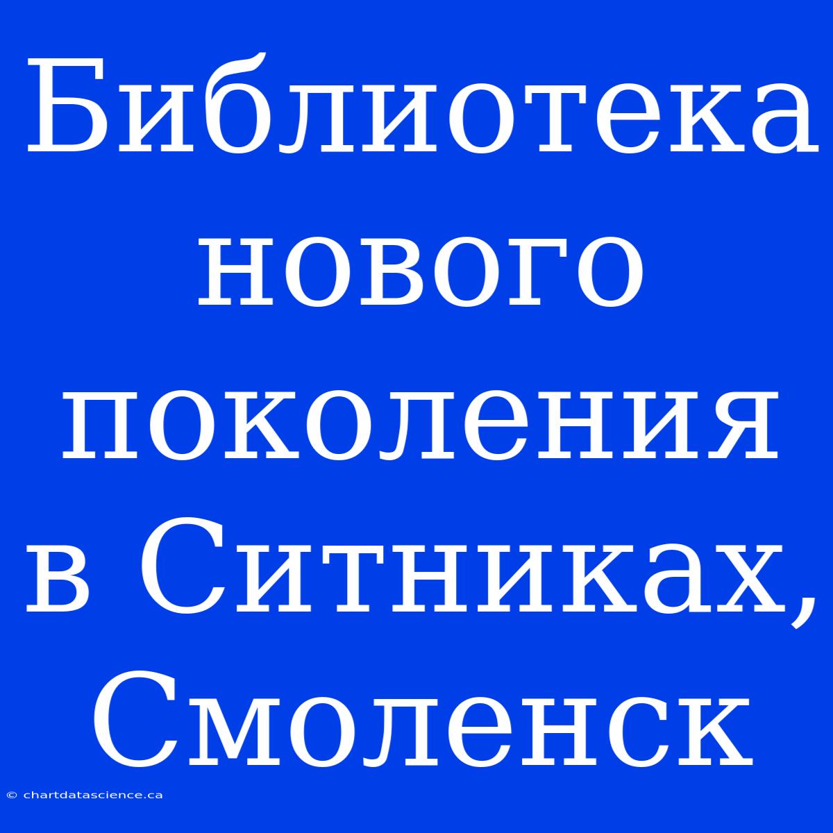 Библиотека Нового Поколения В Ситниках, Смоленск