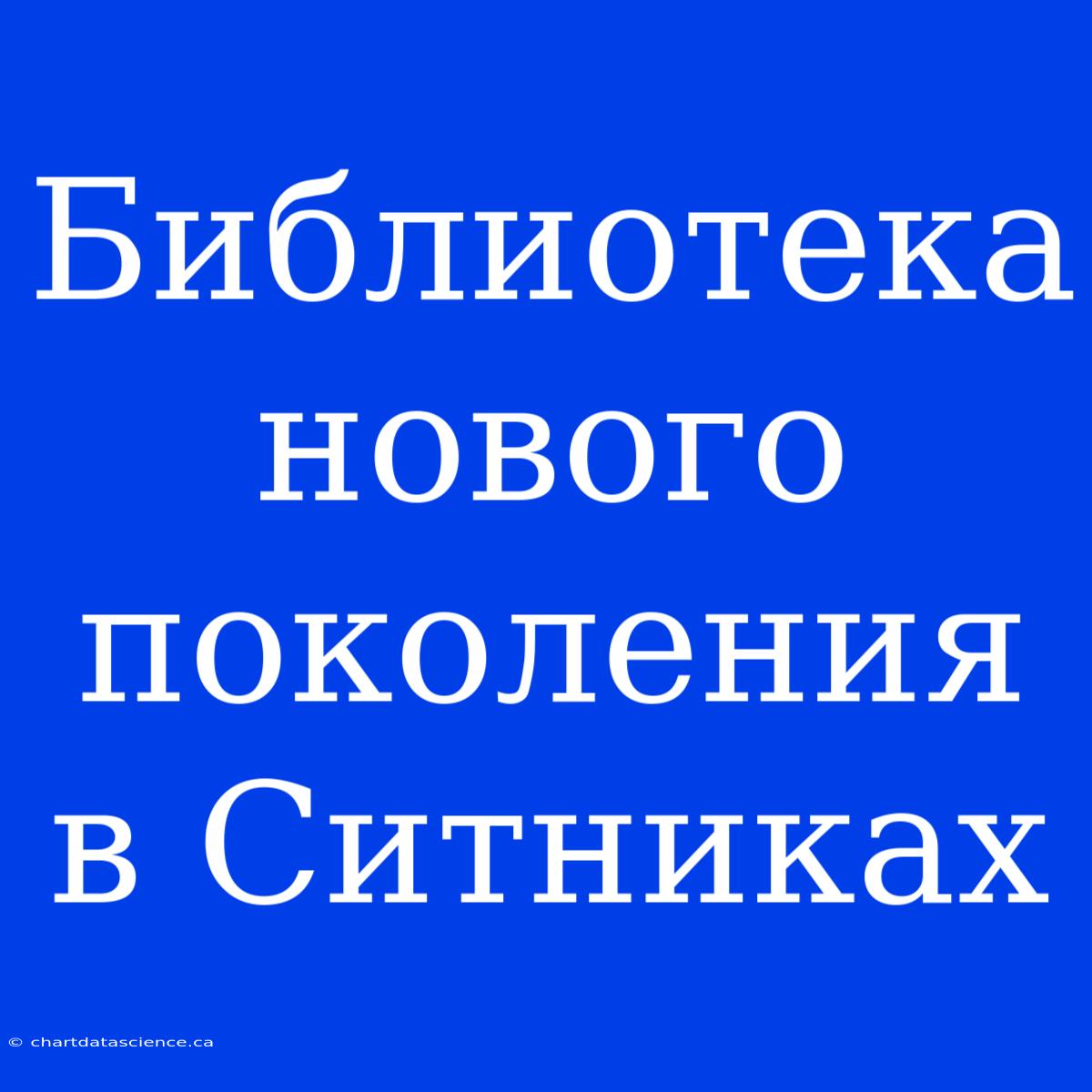 Библиотека Нового Поколения В Ситниках