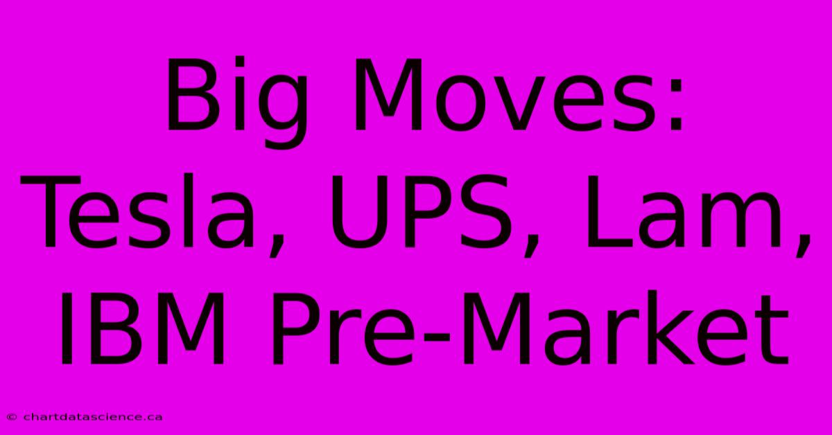 Big Moves: Tesla, UPS, Lam, IBM Pre-Market