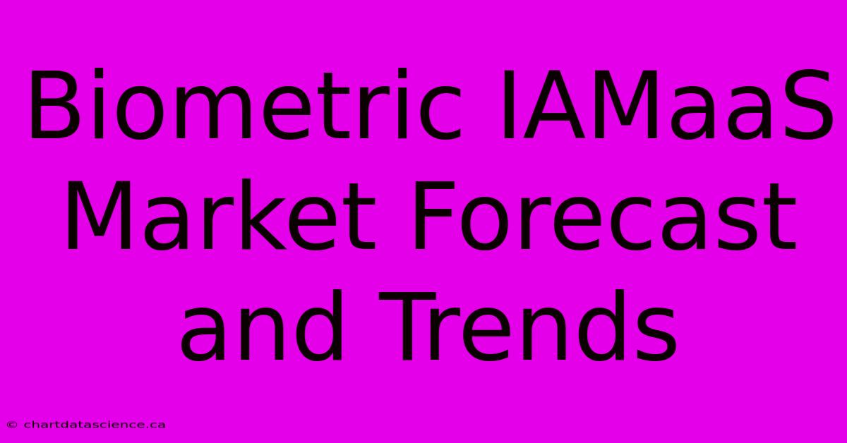 Biometric IAMaaS Market Forecast And Trends