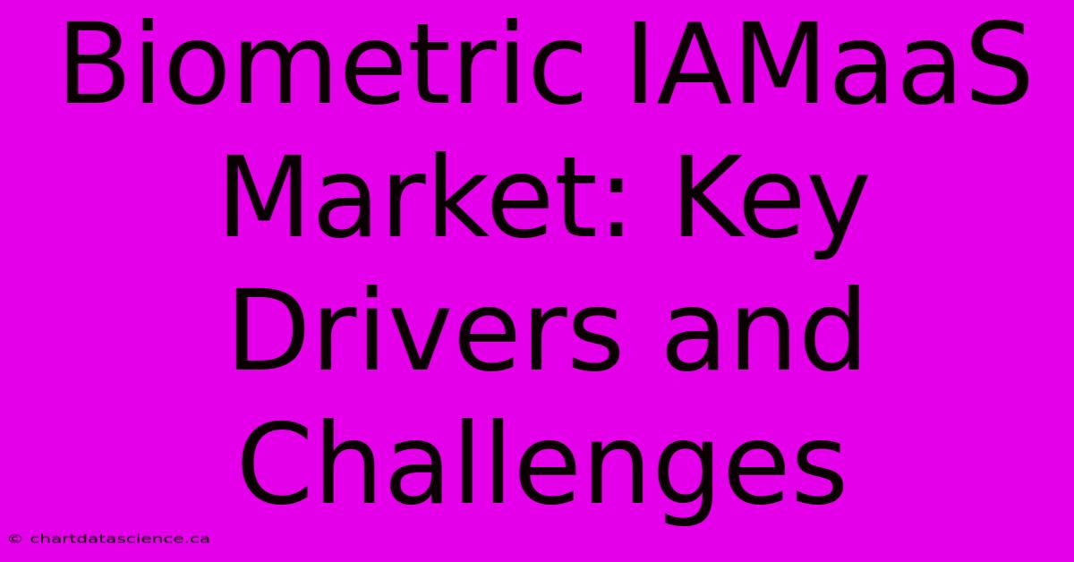 Biometric IAMaaS Market: Key Drivers And Challenges 