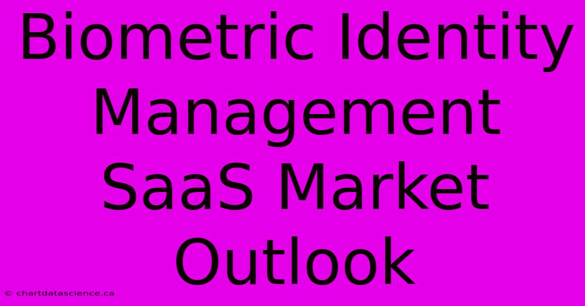 Biometric Identity Management SaaS Market Outlook