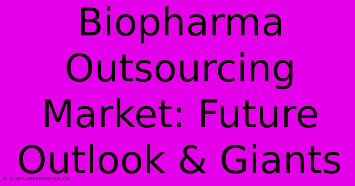 Biopharma Outsourcing Market: Future Outlook & Giants