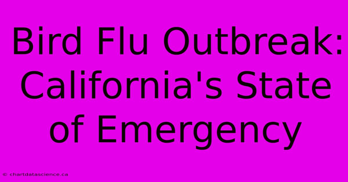 Bird Flu Outbreak: California's State Of Emergency