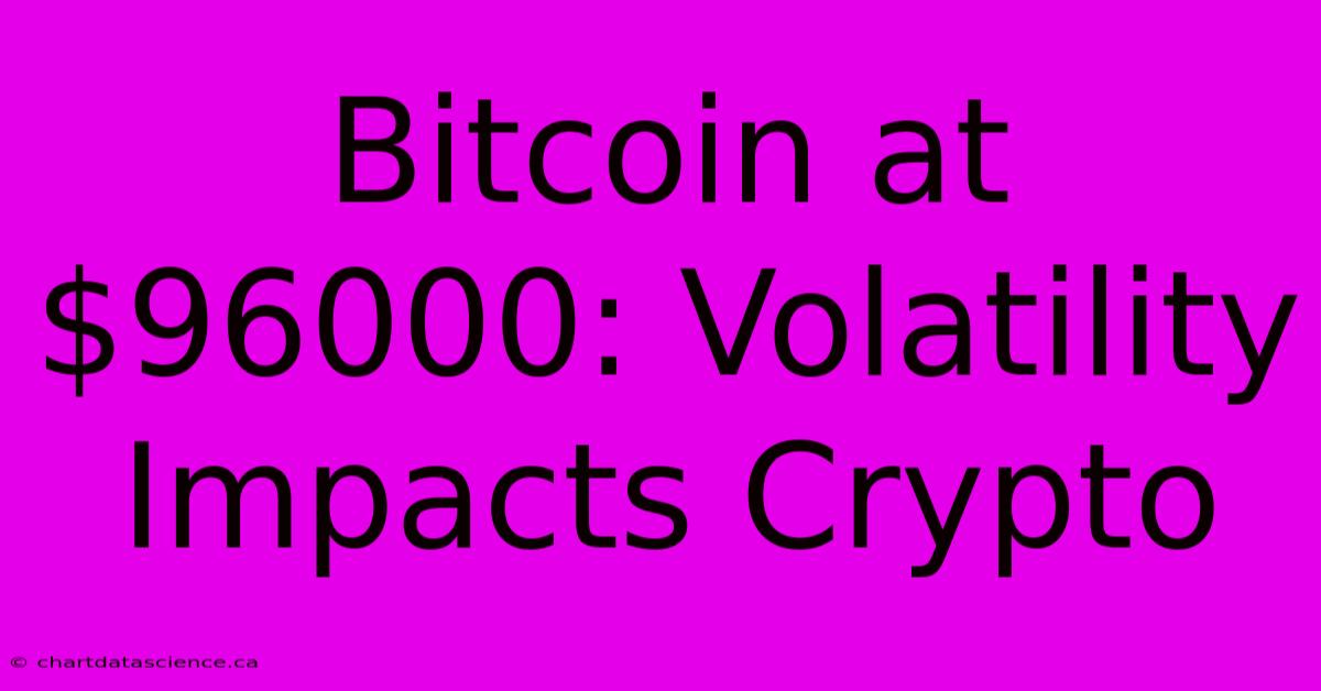 Bitcoin At $96000: Volatility Impacts Crypto