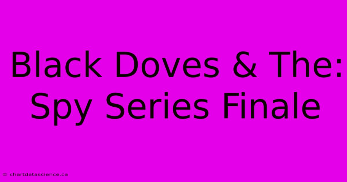 Black Doves & The: Spy Series Finale