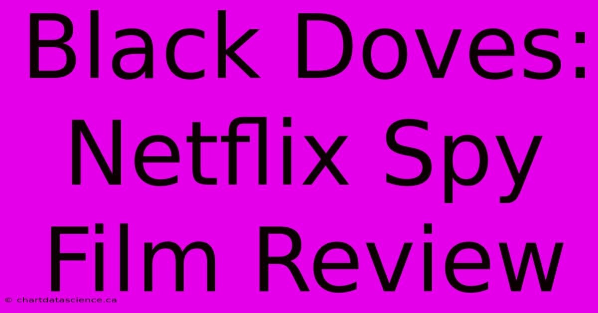 Black Doves: Netflix Spy Film Review