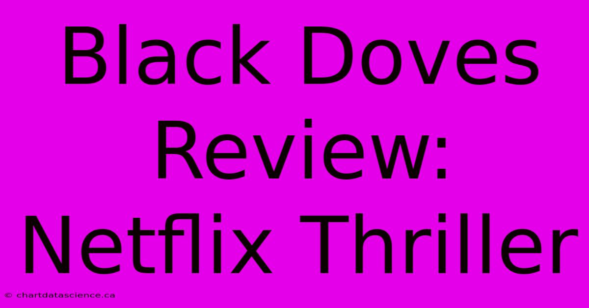 Black Doves Review: Netflix Thriller