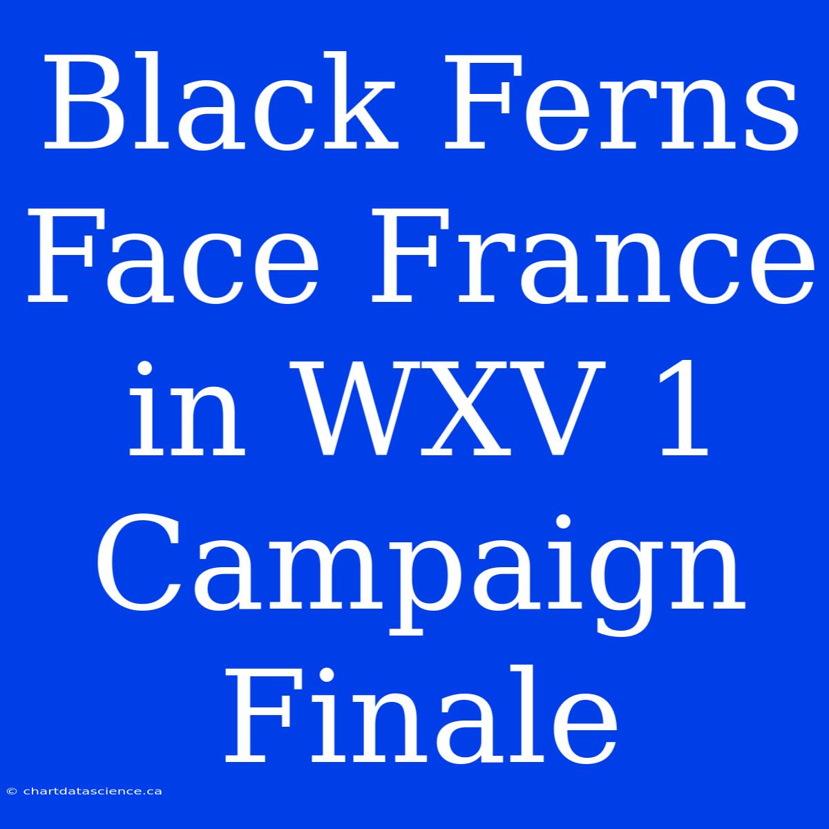 Black Ferns Face France In WXV 1 Campaign Finale