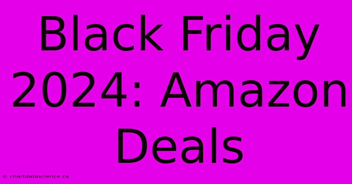 Black Friday 2024: Amazon Deals