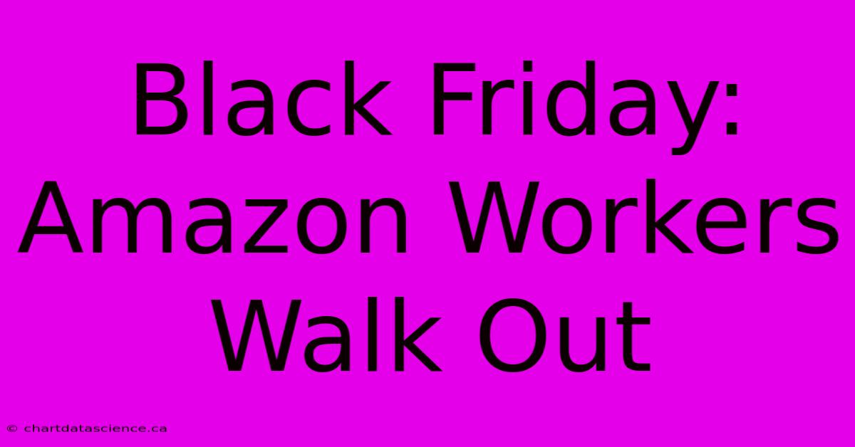 Black Friday: Amazon Workers Walk Out