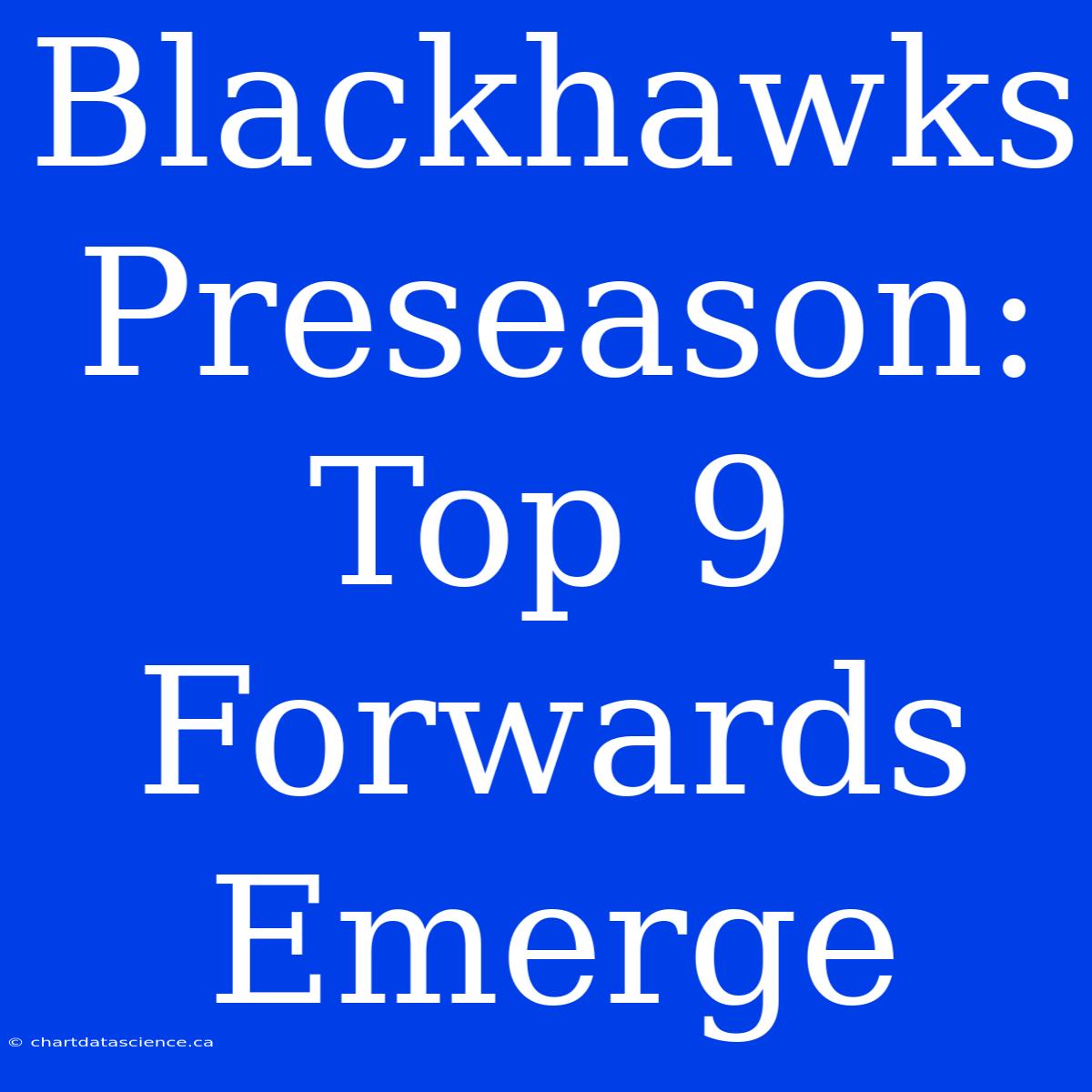 Blackhawks Preseason: Top 9 Forwards Emerge