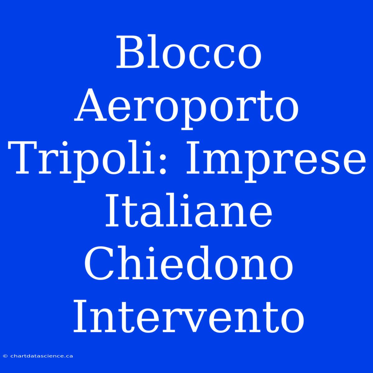 Blocco Aeroporto Tripoli: Imprese Italiane Chiedono Intervento