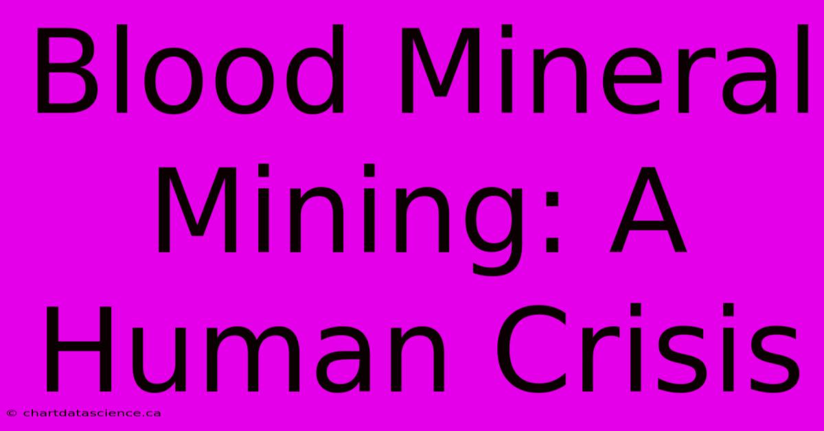 Blood Mineral Mining: A Human Crisis