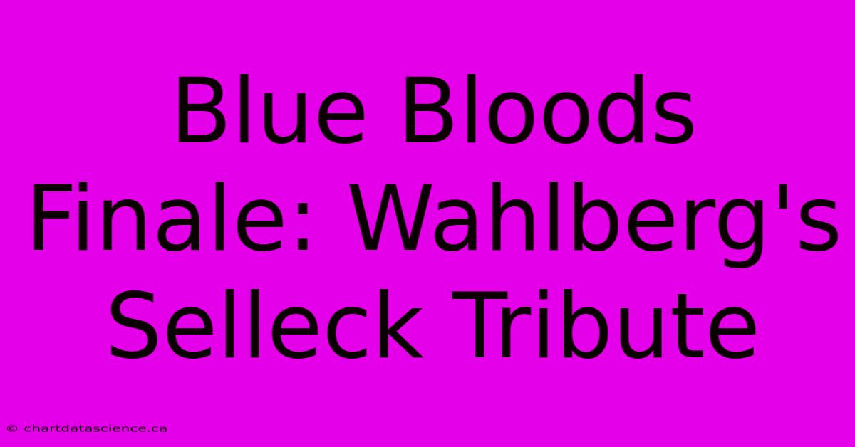 Blue Bloods Finale: Wahlberg's Selleck Tribute