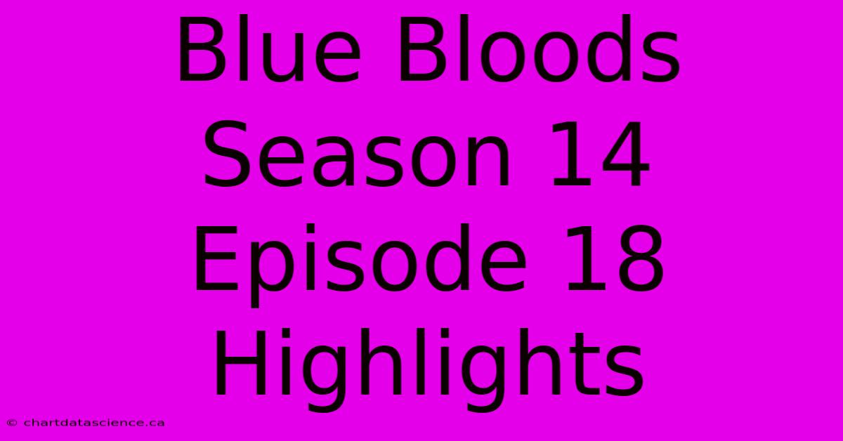 Blue Bloods Season 14 Episode 18 Highlights