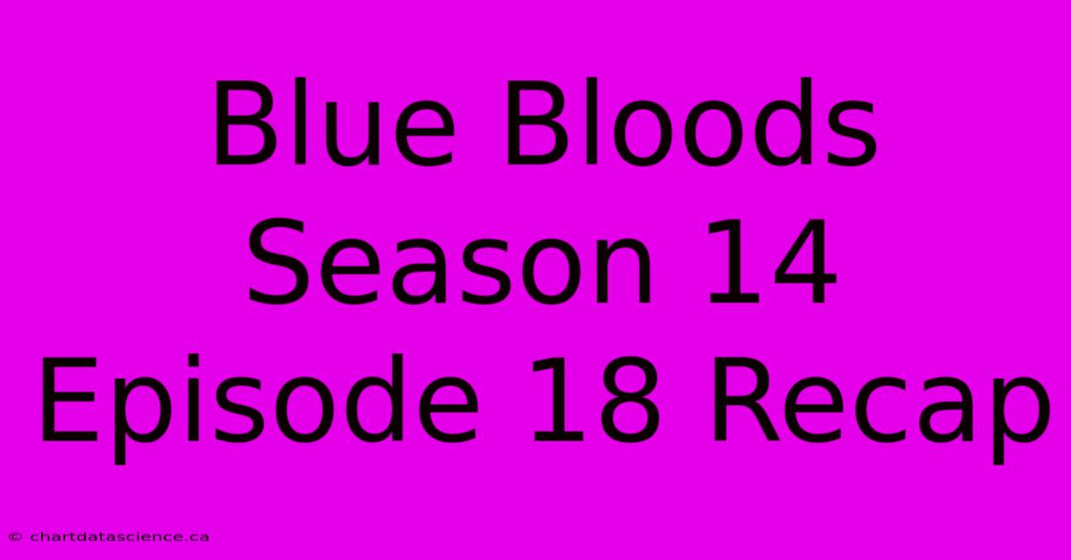 Blue Bloods Season 14 Episode 18 Recap