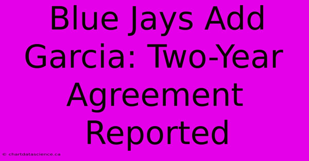 Blue Jays Add Garcia: Two-Year Agreement Reported