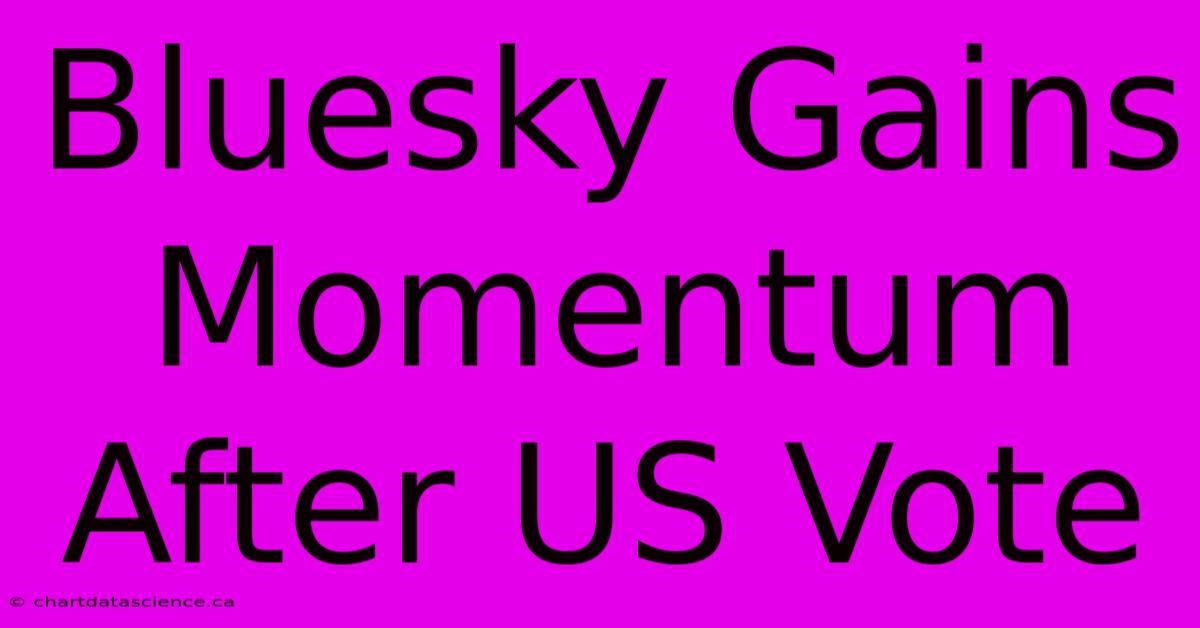 Bluesky Gains Momentum After US Vote