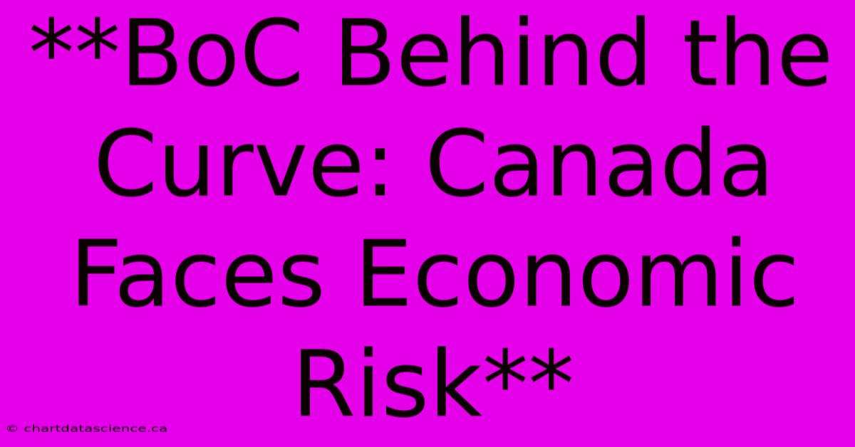 **BoC Behind The Curve: Canada Faces Economic Risk**