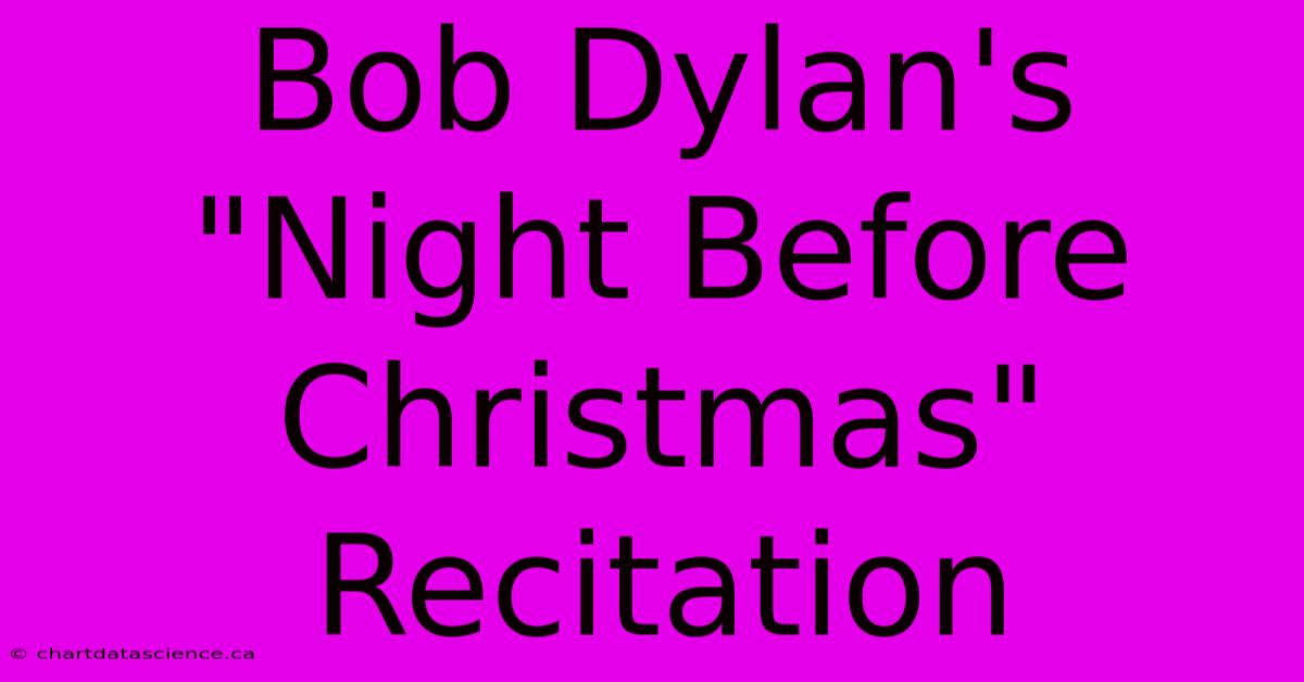 Bob Dylan's 