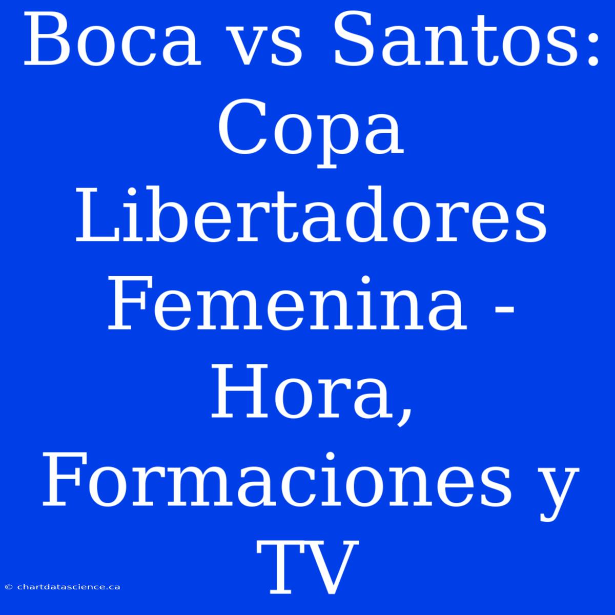 Boca Vs Santos: Copa Libertadores Femenina - Hora, Formaciones Y TV