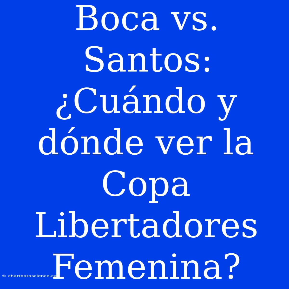 Boca Vs. Santos: ¿Cuándo Y Dónde Ver La Copa Libertadores Femenina?