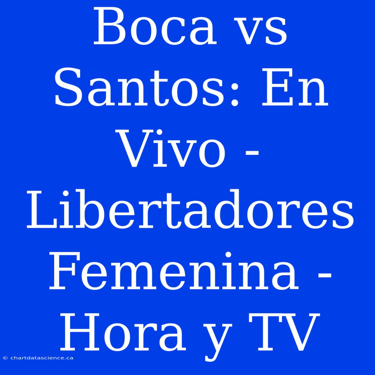 Boca Vs Santos: En Vivo - Libertadores Femenina - Hora Y TV